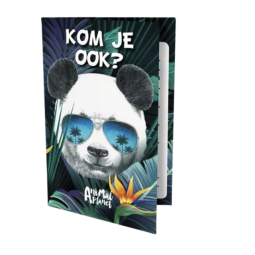 Carte d'invitation Panda 13,5x9cm (NL)