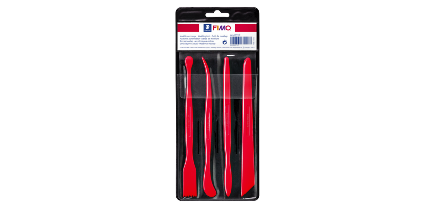 Fimo Modelliertools Staedtler aus Kunststoff Blisterpackung 4 Stück