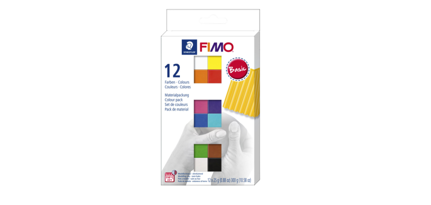 Pâte à modeler Fimo Soft Colour 12 couleurs basiques