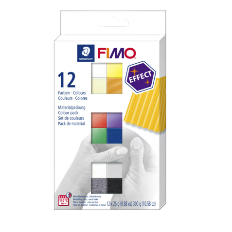 Klei Fimo  effect colour pak à 12 basis kleuren