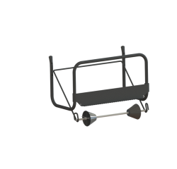 Ditributeur rouleau papier d'essuyage Euro Products M1 438304 mural noir