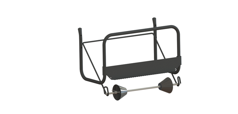 Wandhalter für Papierrollen Euro Products M1 438304 in Schwarz