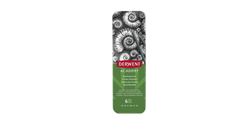 Derwent Academy Skizzierstifte Metalldose 6 Stück