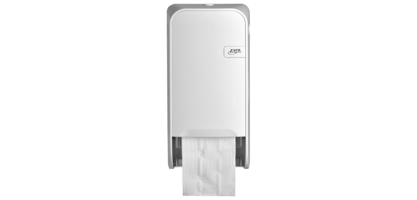 Distributeur papier toilette QuartzLine Q1 441001 système rouleau Duo blanc