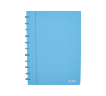 Cahier Atoma A4 uni 144 pages 90g PP transparent assorti
