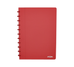 Cahier Atoma A4 uni 144 pages 90g PP transparent assorti