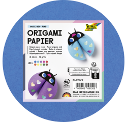 Feuilles de pliage Folia 70g rondes 15cm assorti 100 feuilles