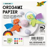 Origami papier Folia 70gr 10x10cm 500 vel assorti kleuren