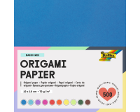Origami papier Folia 70gr 10x10cm 500 vel assorti kleuren