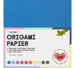 Origami papier Folia 70gr 15x15cm 100 vel assorti kleuren