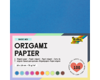Feuilles de pliage Folia 70g 10x10cm assorti 100 feuilles