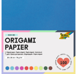 Feuilles de pliage Folia 70g 20x20cm assorti 100 feuilles