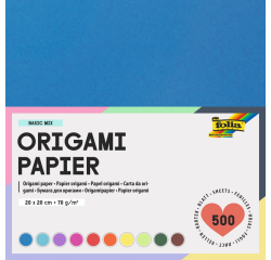 Feuilles de pliage Folia 70g 20x20cm assorti 500 feuilles
