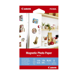 Canon Magnetic Photo Paper MG-101 - magnetic photo paper - 5 sheet(s) - 100 x 150 mm - 670 g/m²