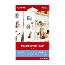 Canon Magnetic Photo Paper MG-101 - magnetic photo paper - 5 sheet(s) - 100 x 150 mm - 670 g/m²