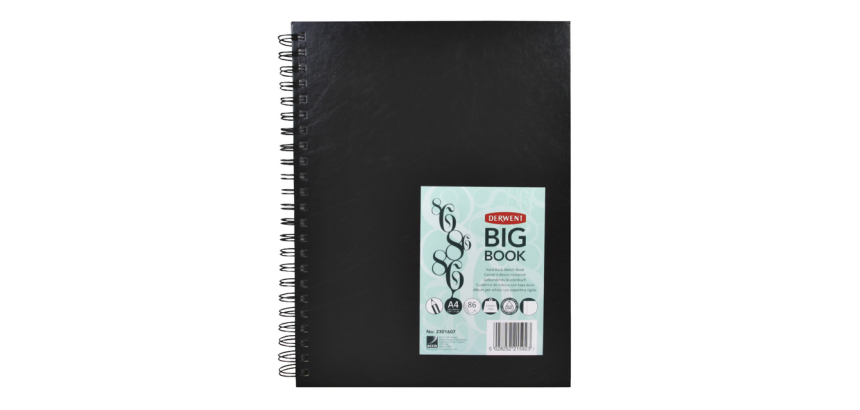 Bloc croquis Derwent Big Book A4 couverture rigide
