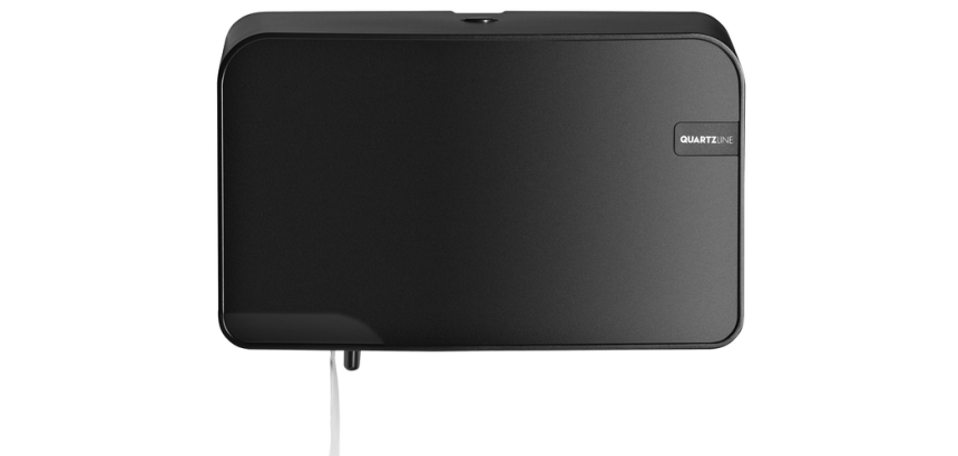Toiletpapierdispenser Quartzline Q2 klein duo zwart 441052