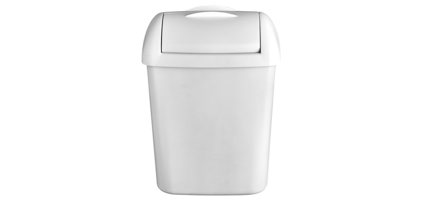 Poubelle QuartzLine hygiène féminine 8 litres blanc 441408