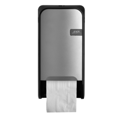 Distributeur papier toilette QuartzLine Q1 441091 Duo argent