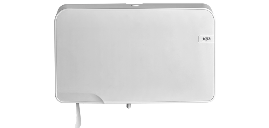 Toiletpapierdispenser Quartzline Q5 jumbo klein duo wit 441007