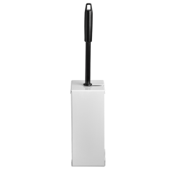 Toiletborstelset Quartzline rvs wit 448901