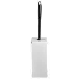 Support brosse toilette QuartzLine 448901 inox blanc