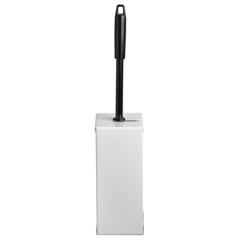 Support brosse toilette QuartzLine 448901 inox blanc