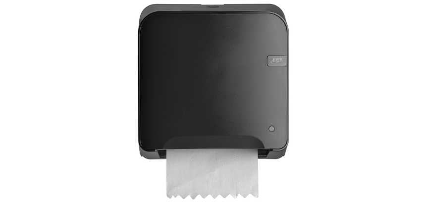 Handdoekroldispenser Quartzline Q14 Matic XL klein zwart 441159