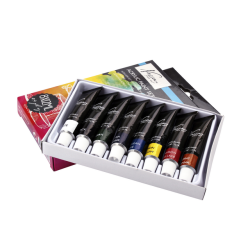 Peinture acrylique Nassau Art kit de 8 couleurs