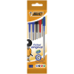 Balpen Bic Cristal medium assorti blister à 5 stuks