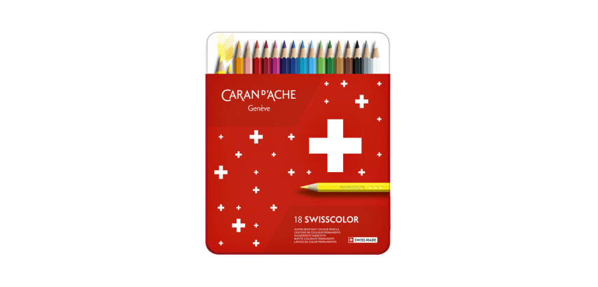 Kleurpotloden Caran d'Ache Swisscolor 18 stuks assorti