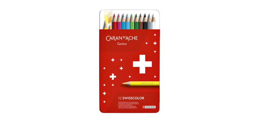 Kleurpotloden Caran d'Ache Swisscolor 12 stuks assorti