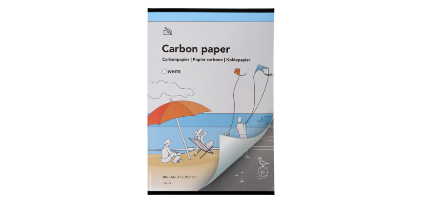 Papier carbone Qbasic A4 21x29,7cm 10 feuilles blanc