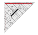 M&R 220mm transparent plexiglass geometric square