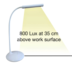 Lampe de bureau Unilux Nelly LED blanc