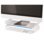 Leitz WOW Ergo adjustable monitor stand blue