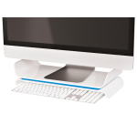 Leitz WOW Ergo adjustable monitor stand blue