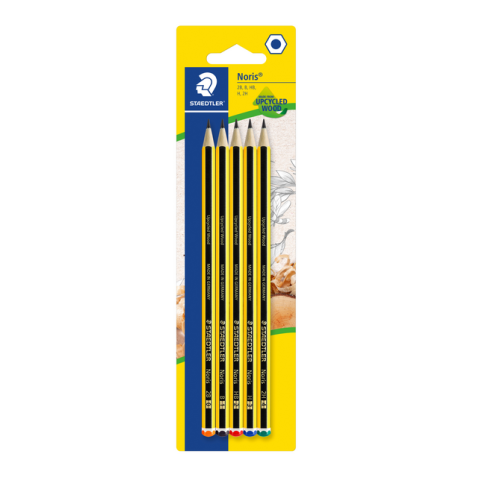 Crayon Staedtler Noris blister 5 duretés