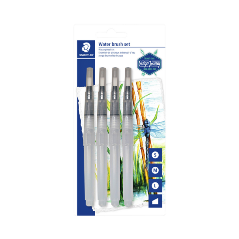 Pinceau à réservoir d'eau Staedtler set 4 largeurs