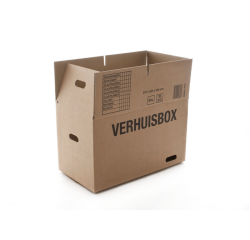 Verhuisdoos IEZZY 370x650x350 dubbelgolf bruin 7mm