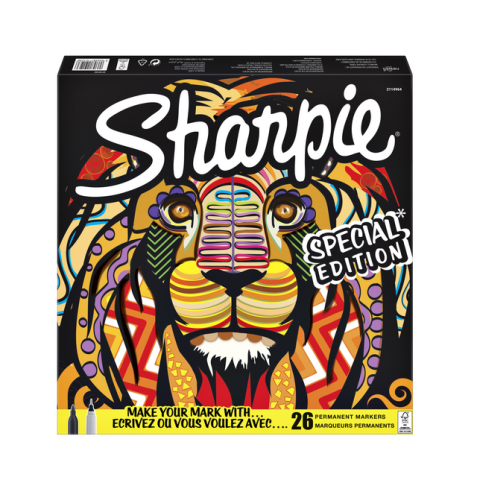 Feutre Sharpie Fun Lion spéciale édition boîte 26 pièces