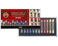 Pastel Koh-I-Noor Toison 8512 ogive 12 pièces assorti