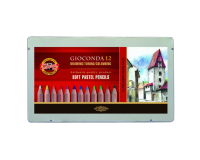 Crayon pastel Koh-I-Noor gioconda 12 pièces assorti