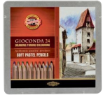 Crayon pastel Koh-I-Noor gioconda 24 pièces assorti