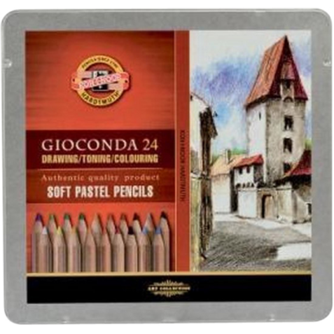 Crayon pastel Koh-I-Noor gioconda 24 pièces assorti