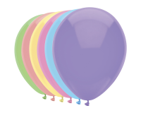Ballon Haza uni 30cm 100 stuks pastel assorti