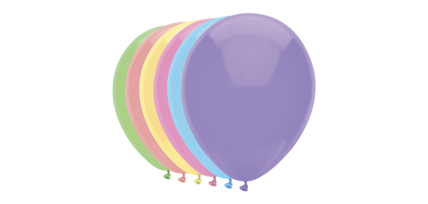 Haza Balloons uni 30cm 100 pieces assorted pastel