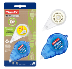Roller correcteur Tipp-Ex Easy Refill ECOlutions + recharge 5mmx14m blister 1+1