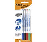 Whiteboard Marker BIC Velleda 1721 Fine Bullet Tip Assorted Blister Pack of 4 Pieces