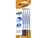Marqueur tableau blanc BIC Velleda 1721 ogive Fin assorti blister 4 pièces